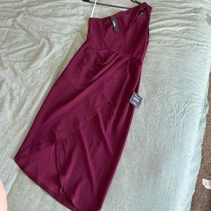 LULU’s So Flirty One-Shoulder Dress